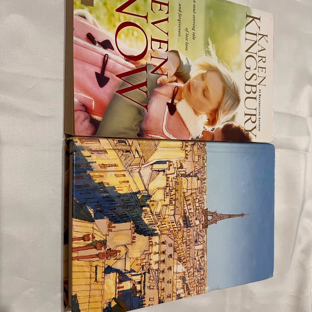 2books bundle left bank by Kate Muir and Even now by kingsbury